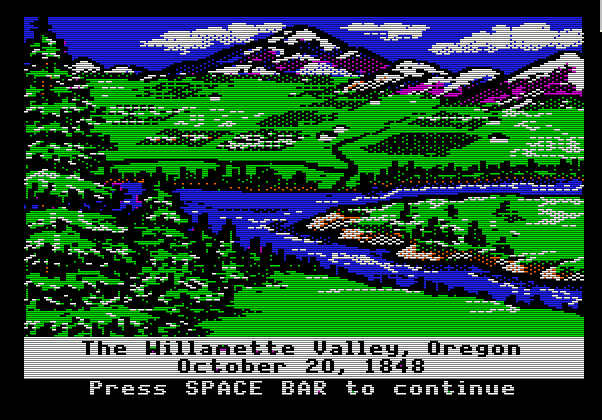 the williamette valley in pixelated beauty ending the oregon trail