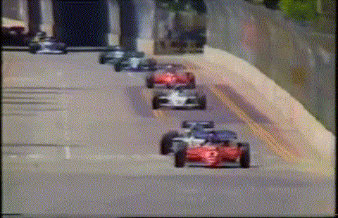 F1 1983 West USA Grand Prix Keke Rosberg 360 Degrees Spin