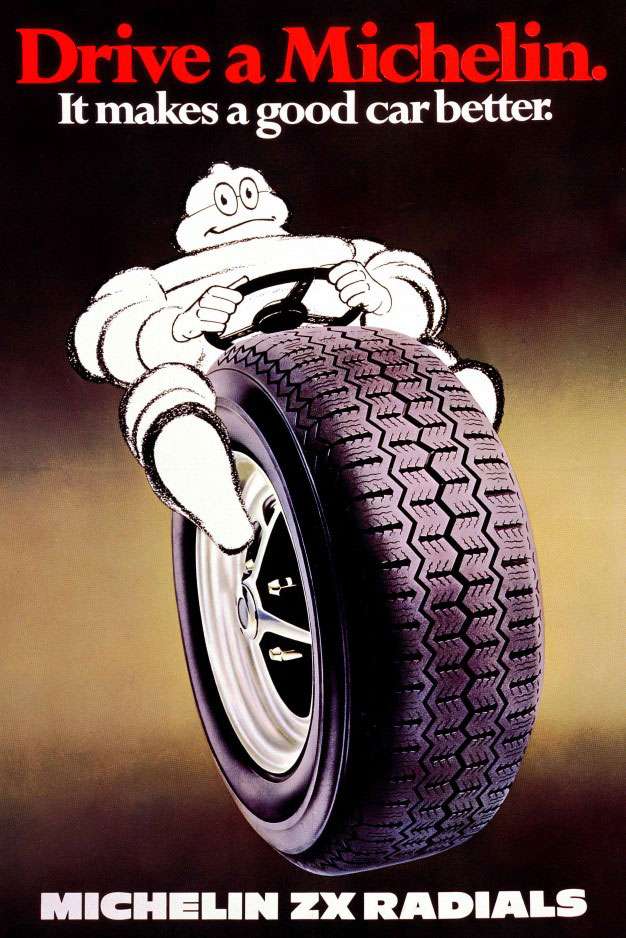 The Michelin ZX radial tyre. It makes a good car better. Drive a Michelin.
