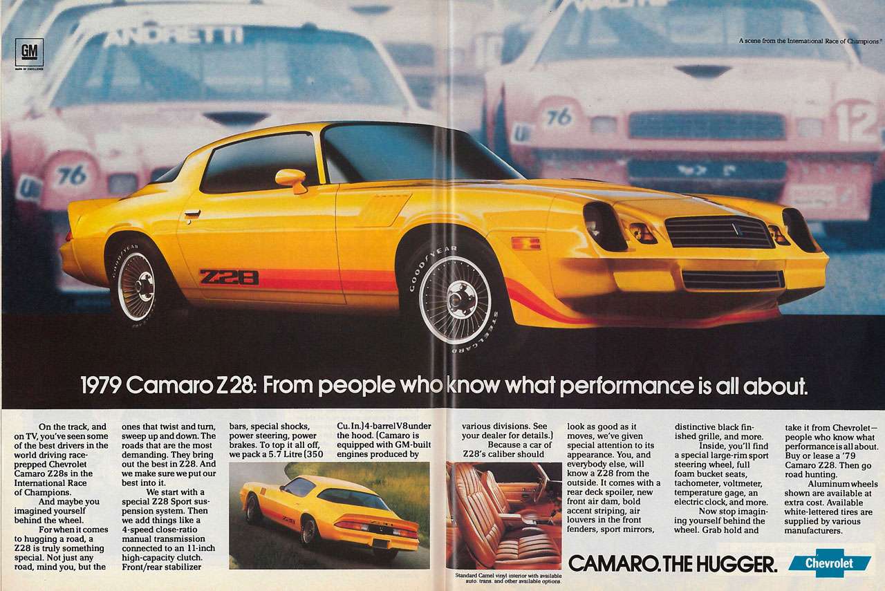 1979 Chevrolet Camaro Z/28. From people who know what performance is all about.