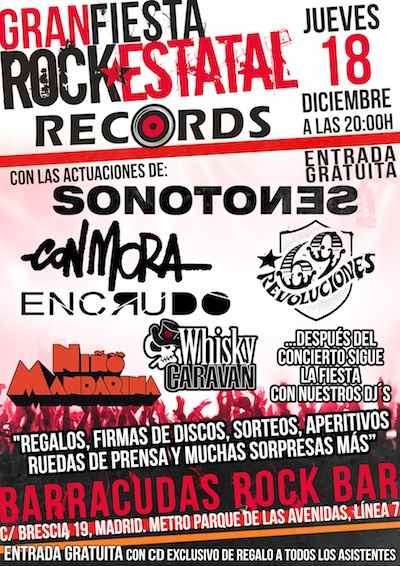 Fiesta Rock Estatal Records. Cartel