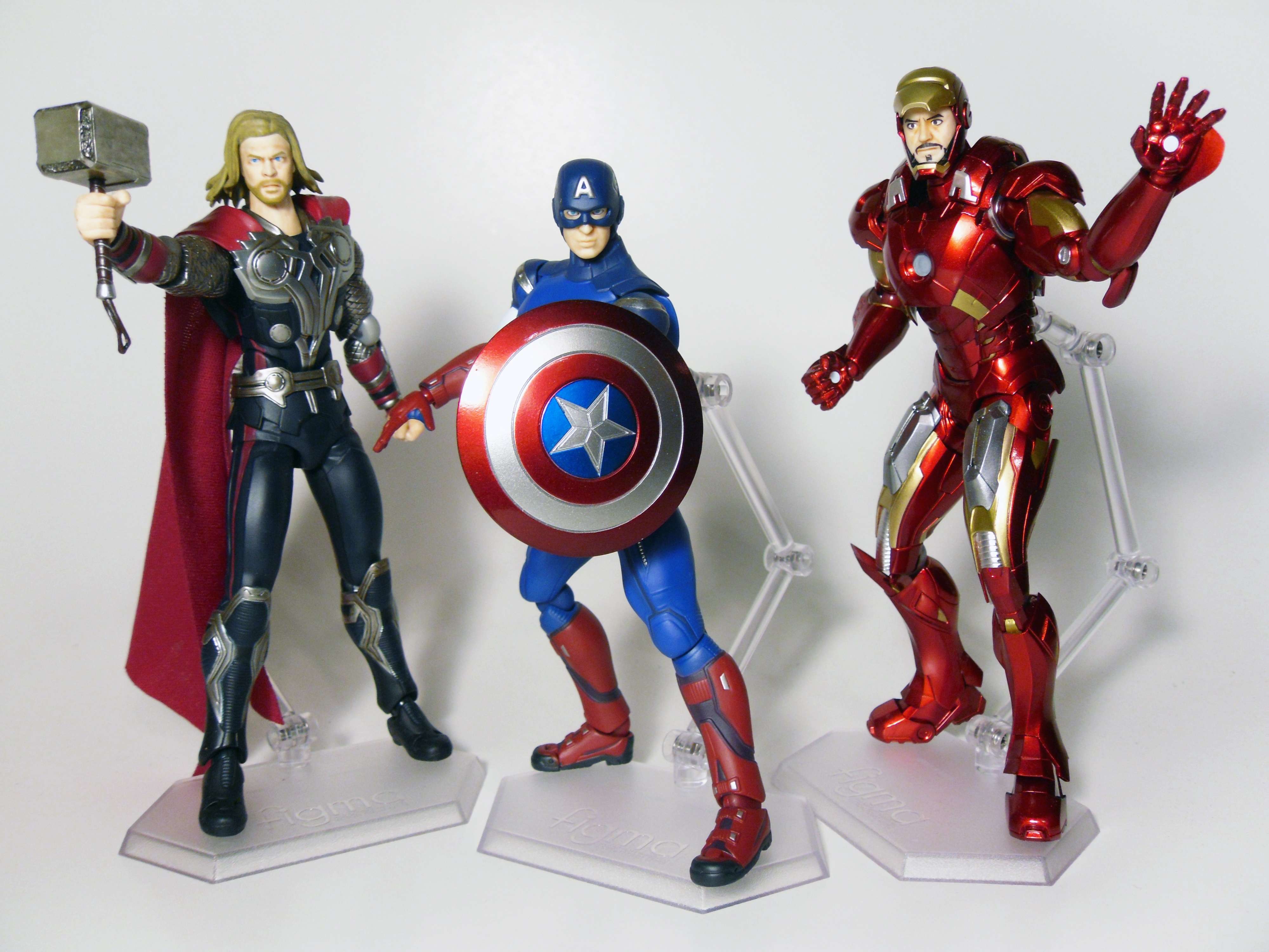 figma MOVIE " Avengers " Captain America Thor Iron Man Hulk Action Figure Japan 