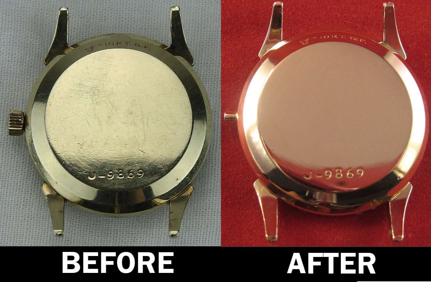 How to polish vintage gold and gold filled watches