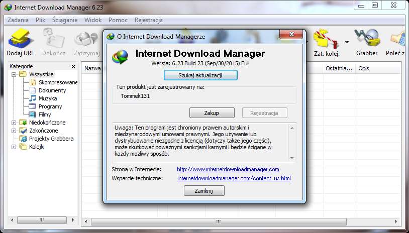 Internet Download Manager 6.23 Build 23 PL