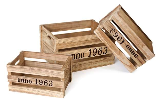 Cajas de madera natural, cajas de madera