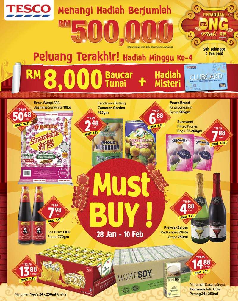 Tesco Malaysia Weekly Catalogue (28 January - 3 February 2016)