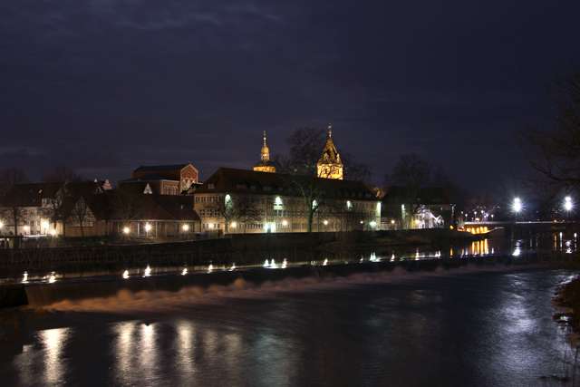 Hameln bei Nacht - Weser