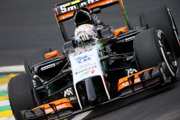 Force India Perez Practice Brazil F1 Interlagos