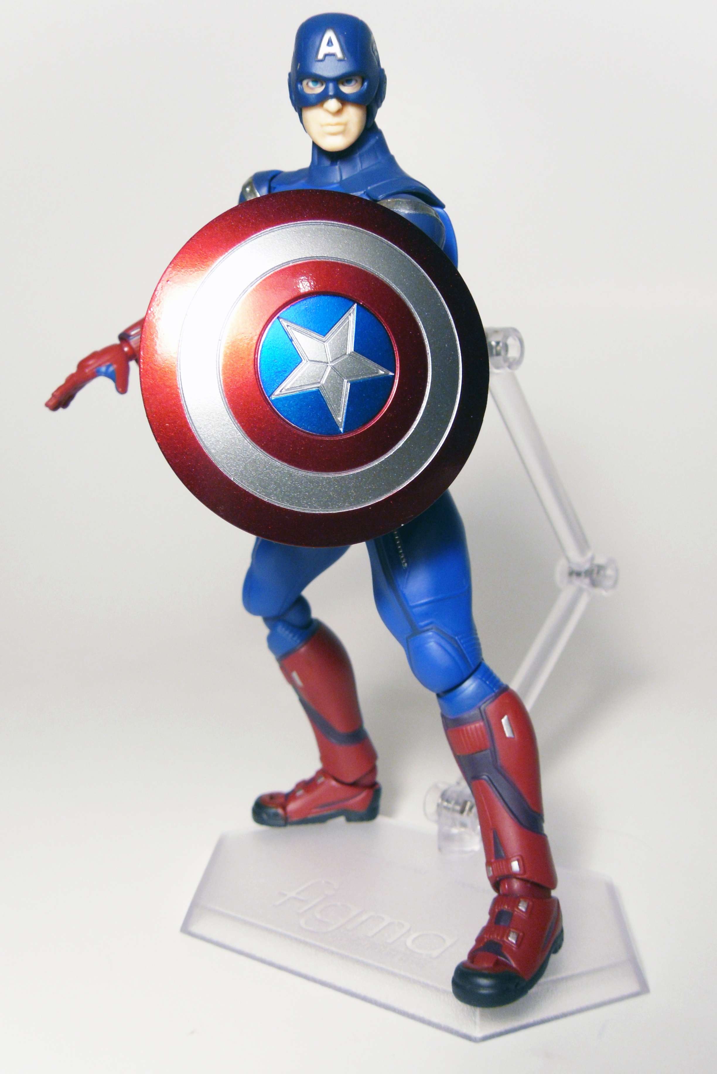 Marvel The Avengers Captain America Figma 226 PVC Action Figure Model Toy 
