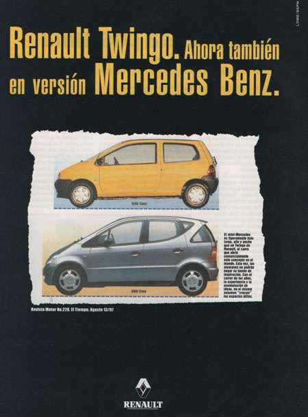 Renault Twingo. Ahora también en versión Mercedes-Benz.