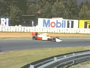 F1 1990 Hungary GP Martin Donnelly Ayrton Senna Crash