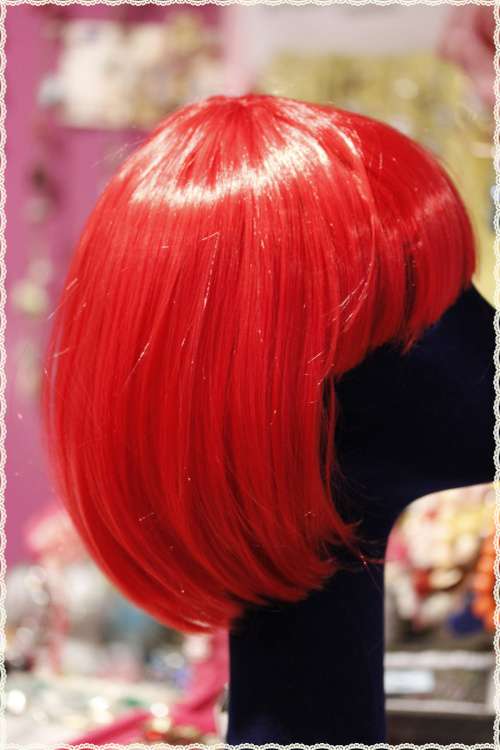 parrucca caschetto rosso