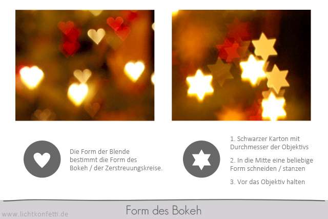 Foto-Kurs - Form des Bokeh - Herzchen-Bokeh Herz - selber machen