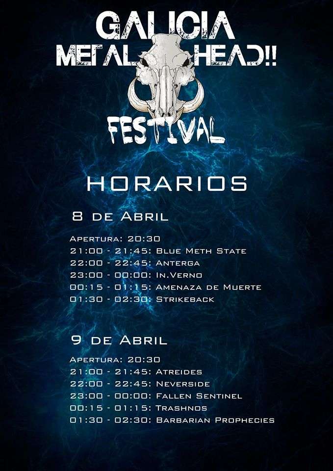 Galicia Metalhead Festival - horarios