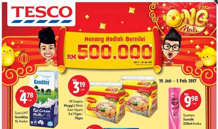 Tesco Malaysia Weekly Catalogue (19 January 2017 - 1 February 2017)