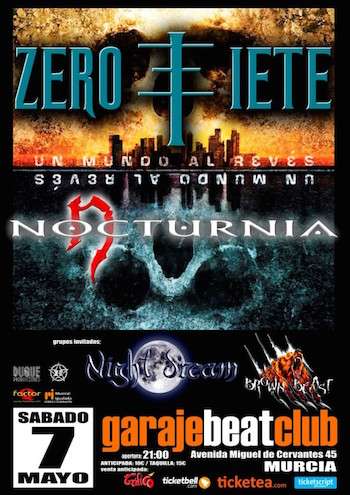 Zero3iete y Nocturnia Murcia - cartel