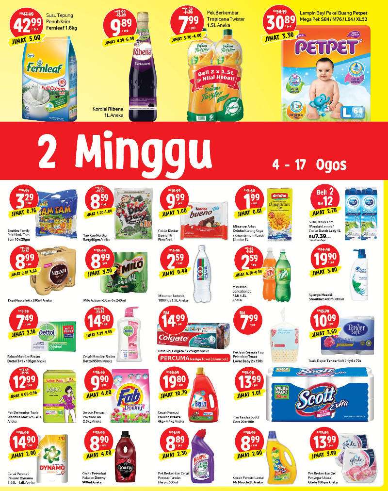 Tesco Malaysia Weekly Catalogue (4 August - 10 August 2016)