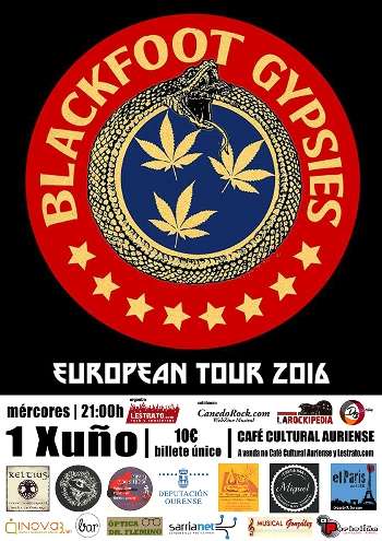 Blackfoot Gypsies - cartel Ourense
