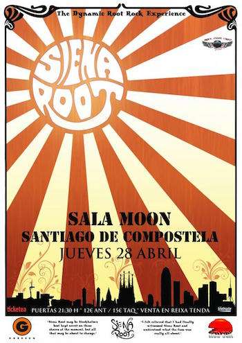 Siena Root en santiago - cartel
