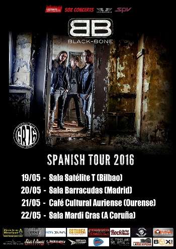 Black Bone - cartel gira española modificado