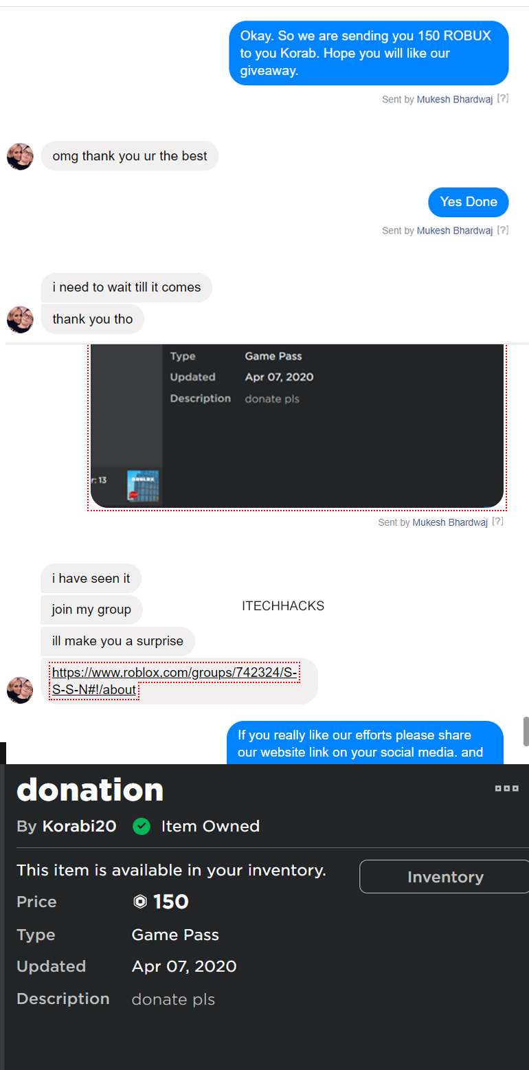 Robux Giveaway Groups 2020