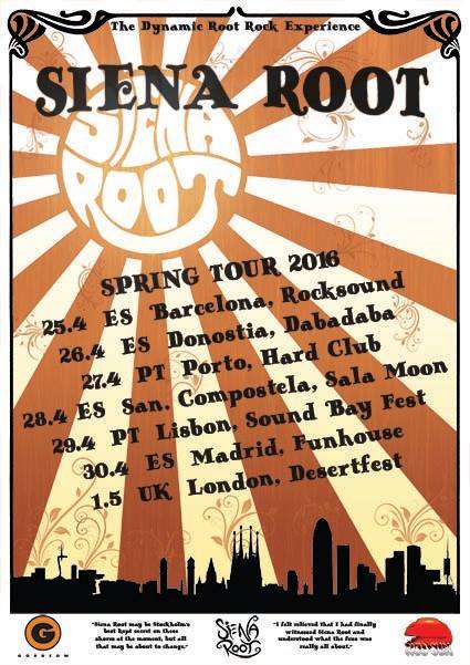 Siena Root - cartel gira
