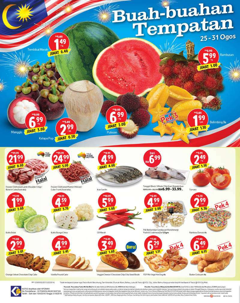 Tesco Malaysia Weekly Catalogue (25 August - 31 August 2016)