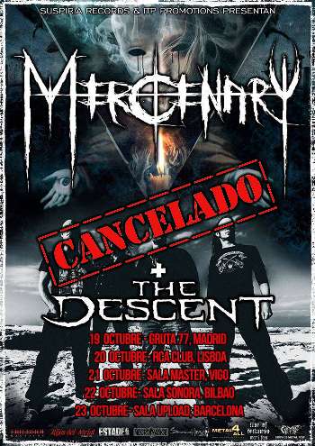Mercenary tour cancelado cartel