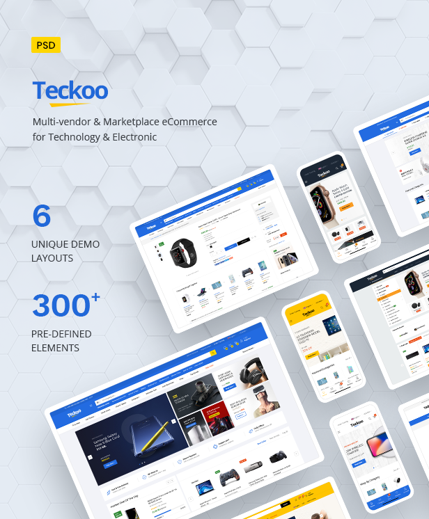 Teckoo - Electronic & Technology Marketplace eCommerce PSD Template - 4