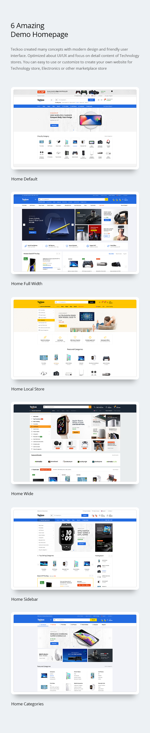 Teckoo - Electronic & Technology Marketplace eCommerce PSD Template - 5