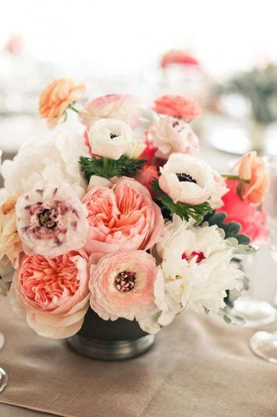 Pink and white floral arrangement via Things I Love Thursday on KaelahBee.com