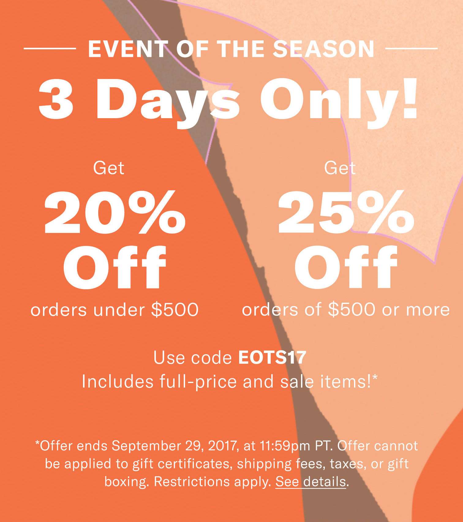 Shopbop End of Season Sale 2017!