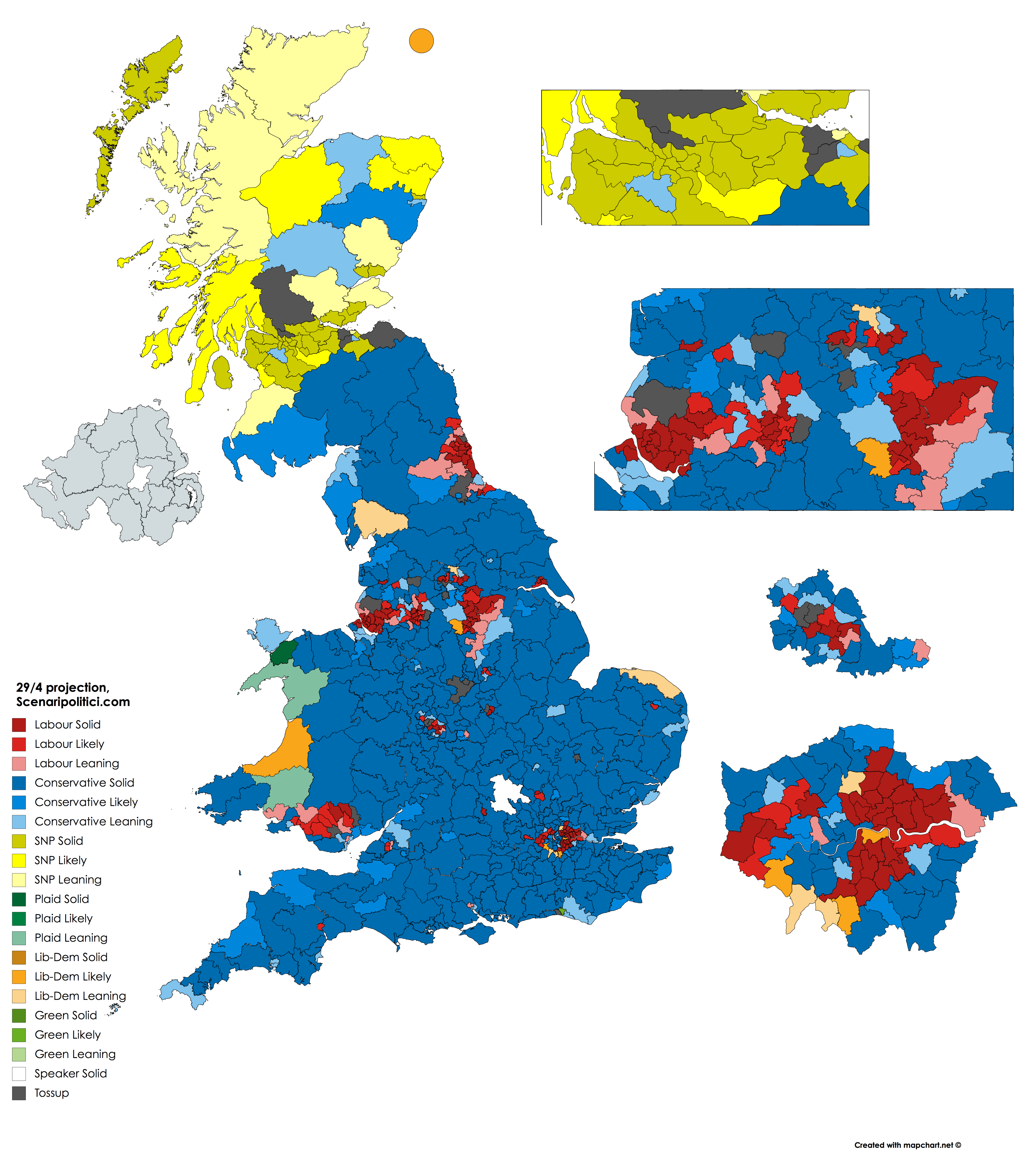 British General Election 2017 – 29 apr projection