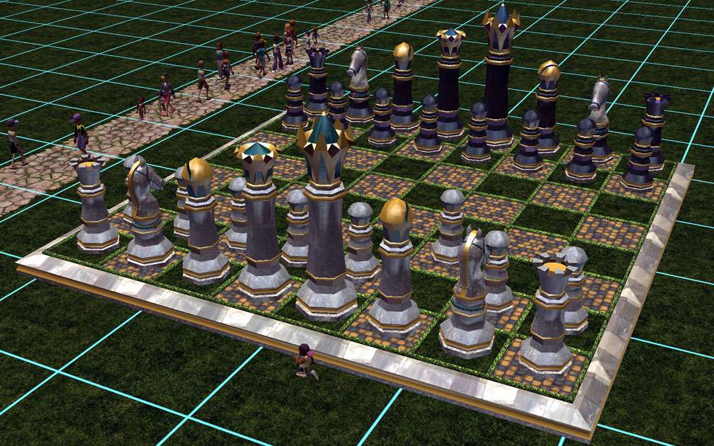 My Downloads - Custom Scenery - RCT2 Revival Crüe Chess - Demo Screenshot, Image 01