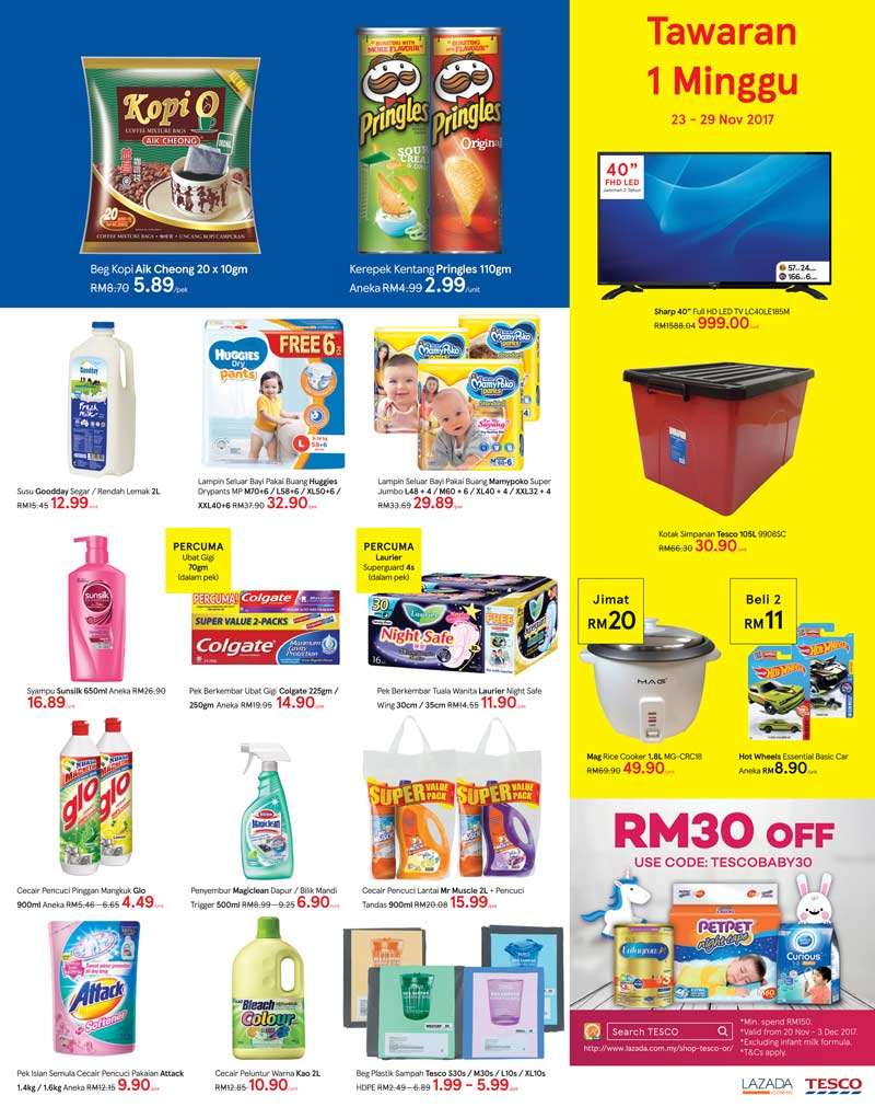 Tesco Malaysia Weekly Catalogue (23 Nov 2017 - 29 Nov 2017)