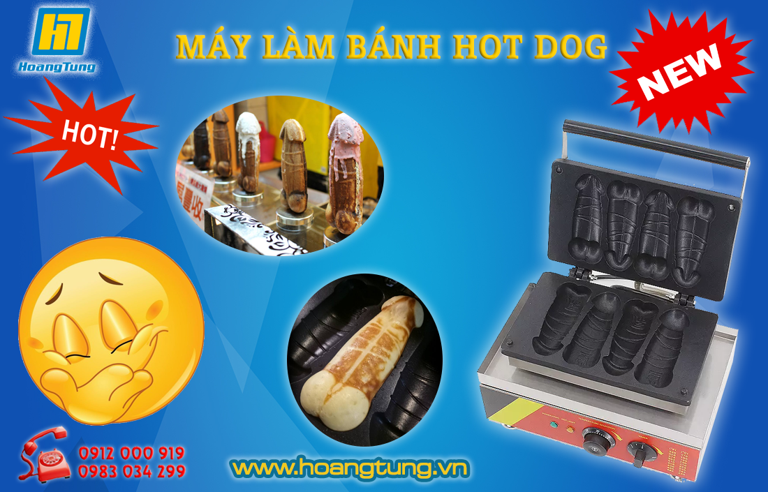may lam banh hot dog