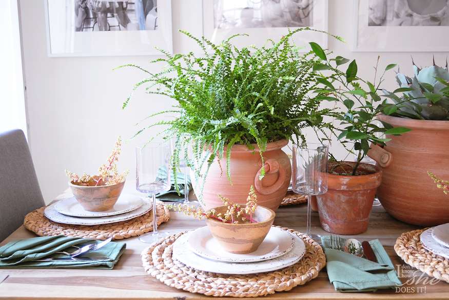 Styled for Spring Home Tour: Diner table with a rustic charm