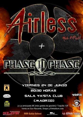 Airless + Phase II Phase - cartel madrid