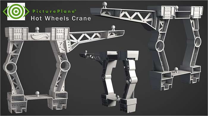 Hot Wheels Crane Wireframe