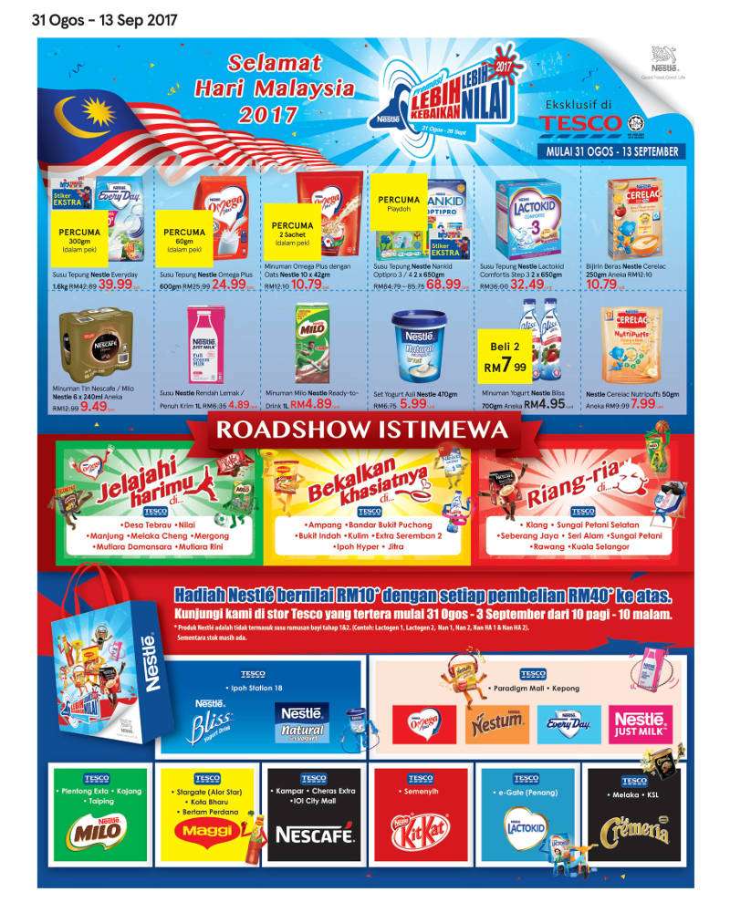 Tesco Malaysia Weekly Catalogue (31 Aug 2017 - 6 Sep 2017)