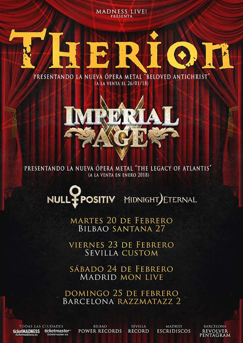 Therion Tour 2018 - Beloved Antichrist