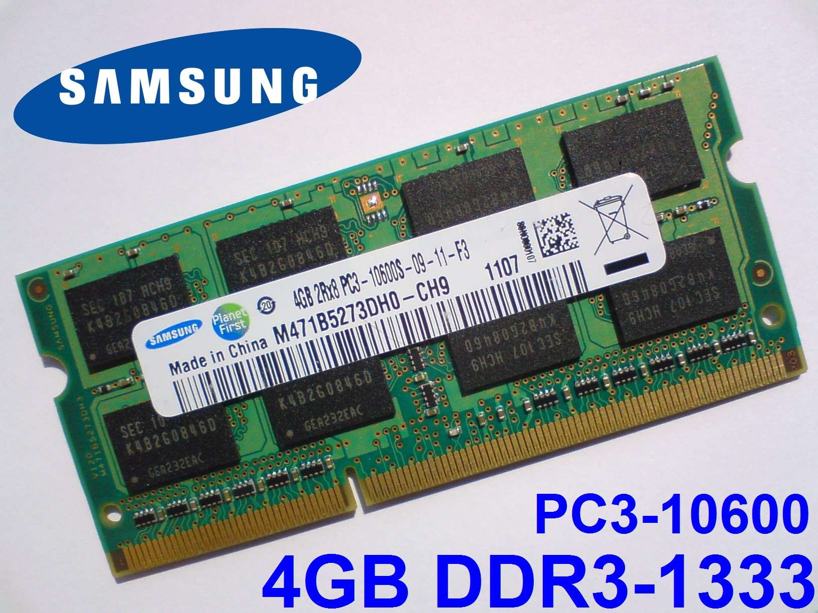 4gb Ddr3 1333 Mhz Pc3 s Samsung M471b5273dh0 Ch9 Sodimm Laptop Memory Ram Spots Ebay