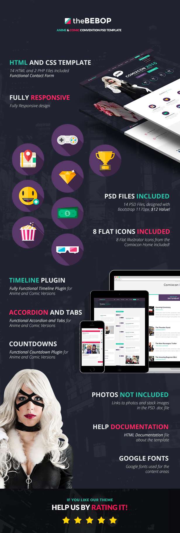 The Bebop Anime and Comic HTML Convention Template - 7