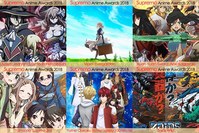 Eliminatorias Nominados a Mejor Anime de Aventura y Fantasía 2018