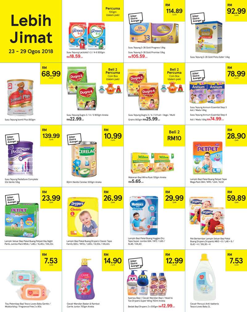 Tesco Malaysia Weekly Catalogue (23 August - 29 August 2018)