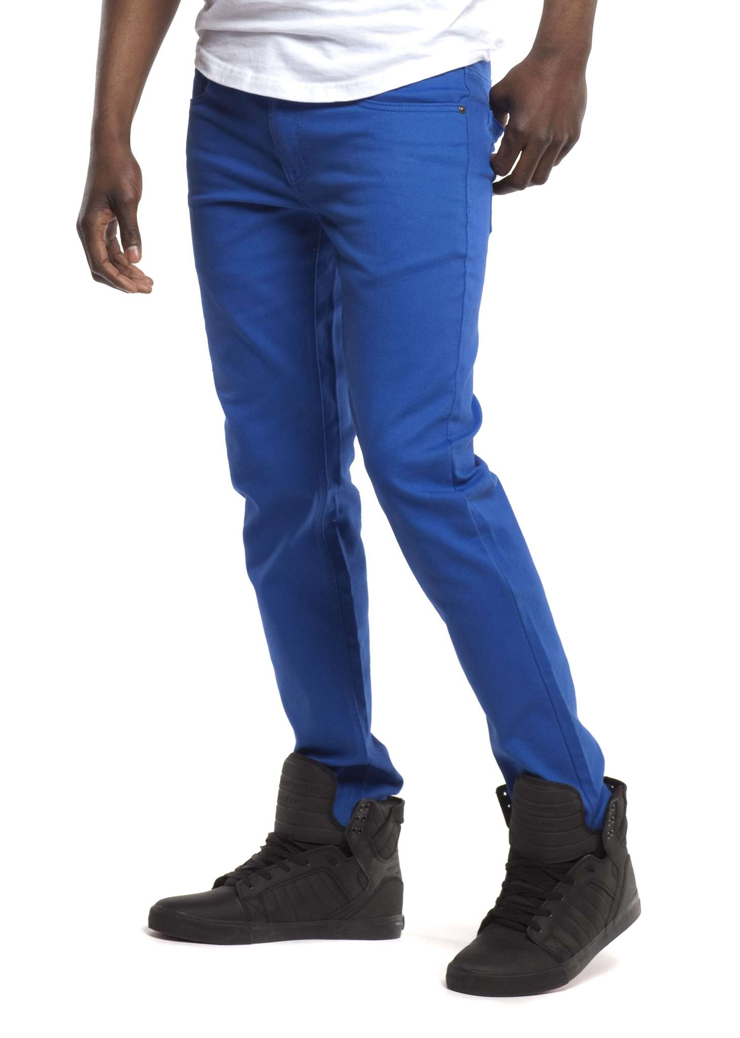 Royal Blue Men's Colored Skinny Stretch Twill Jean Pant | eBay