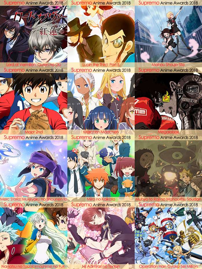 Eliminatorias Nominados a Mejor Anime Shonen 2018
