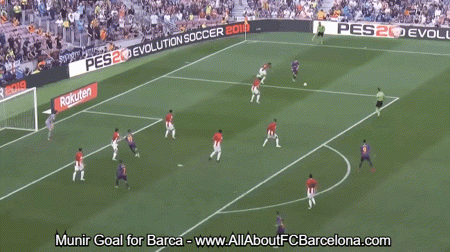 Munir Goal for Barca - FC Barcelona vs Athletic Bilabo GIFs