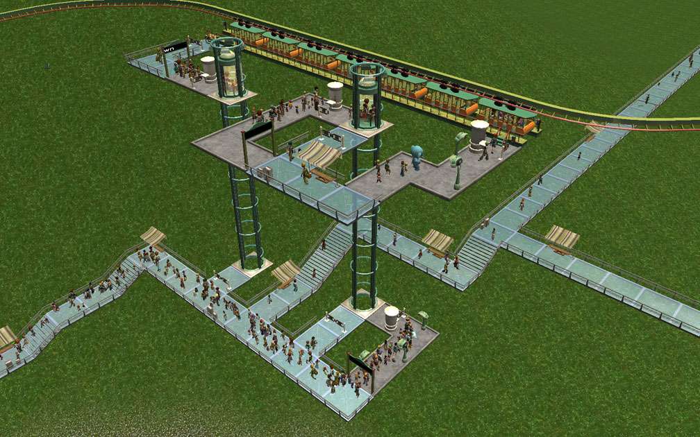 How To's - Elevated Coaster Stations and Access Options - Station With Two Lifts, Image 04