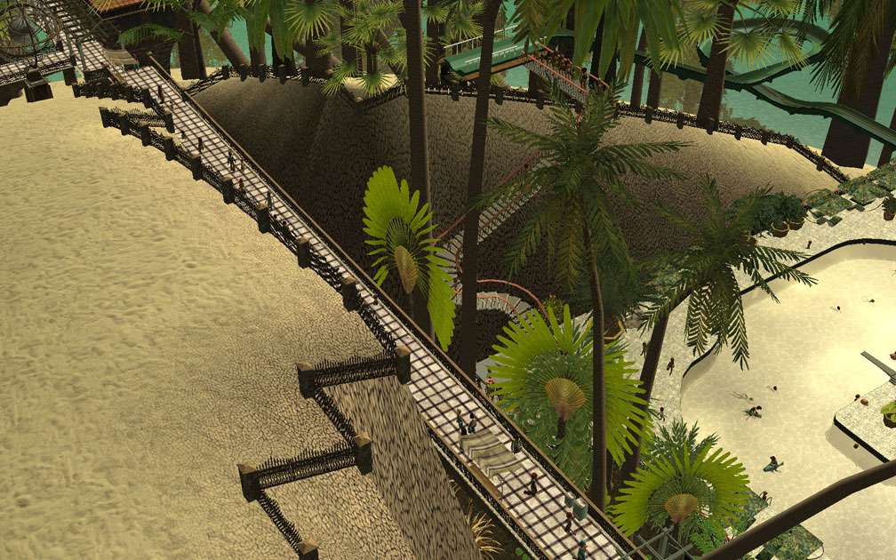 My Projects - CSO's I Have Imported, Walls, Tunnels, and Fences - Conforming Fences Bordering The Cliff Overlooking The South End of Pool Complex, Image 11